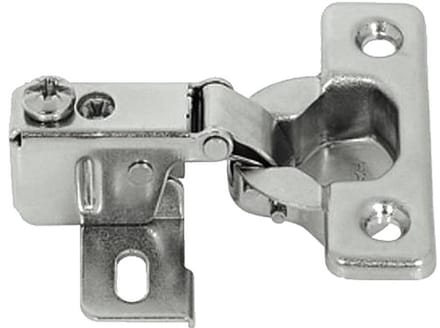 Caravan scharnier - korte arm - voor dunne deur vanaf 12 mm - 2 stuks