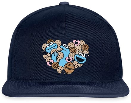 Sesamstraat Hart Met Koekiemonster Snapback cap