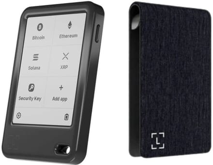 Ledger Nano Gen 5 + Magnet Folio Business Charcoal - Voordeelbundel - Hardware Wallet set - Magnetische case