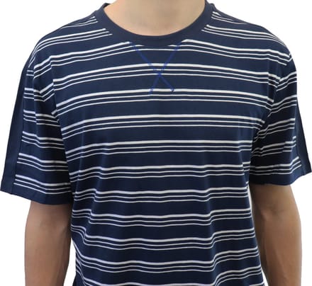 MEQ Heren Shortama - Pyjama Set - Ronde Hals - Donker Blauw - Maat M