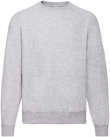 Sweatshirt Fruit Of The Loom Klassieke Raglan Volwassen Gris - S
