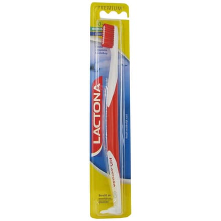 Lactona iQ+ Medium - Tandenborstel - Medium hard  - 1 stuks