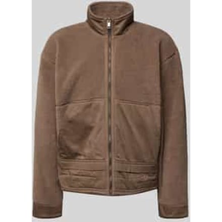 Regular fit teddyjack met opstaande kraag