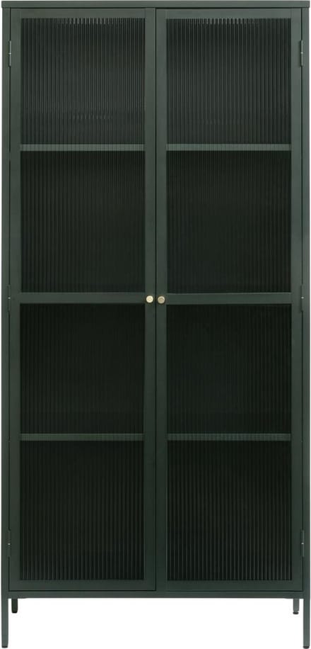 Nordic Home - Olan glazen vitrinekast - 190 cm - groen