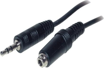 S-Conn 3.5mm - 3.5mm 3m 3m 3.5mm 3.5mm Zwart audio kabel