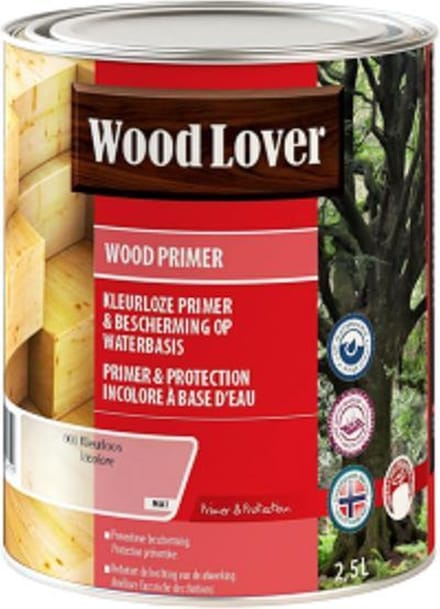 Woodlover Wood Primer - 0.75L - 001 - Colourless