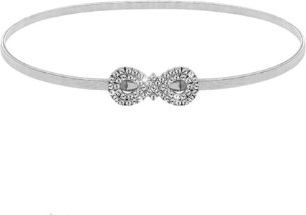 Dunne Gouden Riem voor Dames met Strass Steentjes - Elastische Tailleband voor Jurken