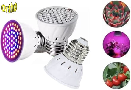 Ortho® - 3 STUKS - Groeilamp - Bloeilamp - Kweeklamp - Groeilamp planten - Grow light - Groeilamp LED - Groeilamp grote fitting - Groeilamp E27