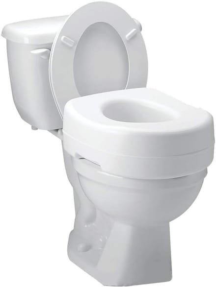 Toilet Verhoger - Zitverhoger - Comfortabel Zitten - Universele Pasvorm - 14 cm - Wit