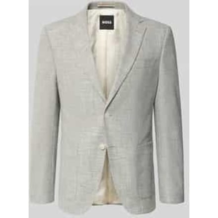 Regular fit colbert van katoen- en viscosemix met linnen-aandeel Model 'HUTSON'