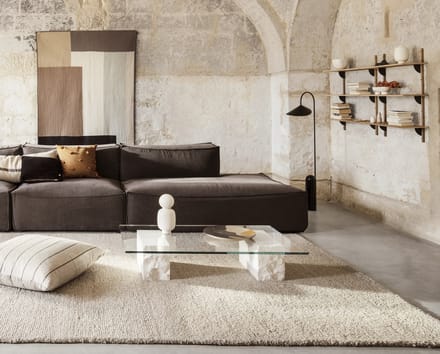 Ferm Living - Mineral Salontafel - Bianco Curia-Marmor, wit