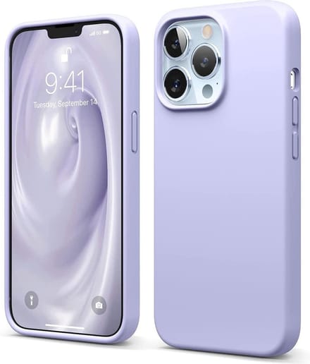 HB Hoesje Geschikt voor Apple iPhone 13 Pro Max - Paars - Siliconen Back Cover