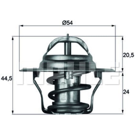 Thermostaat, koelvloeistof MAHLE TX 4 87D