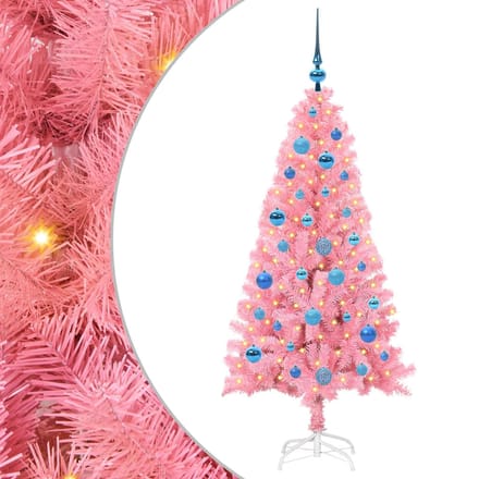 vidaXL - Kerstboom - Roze - 150 - cm - PVC