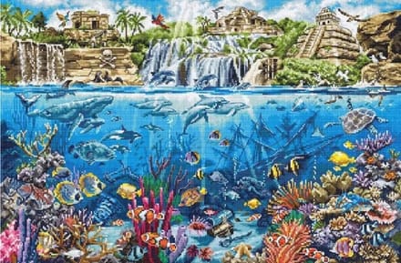 Leti Stitch Pirate Island borduren (pakket) L8036