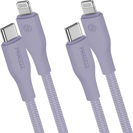Kabel geschikt voor iPhone 14/13/12/11/X - Paars - 20w snelladen