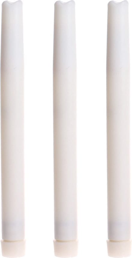 Simpdecor Ledkaarsen - 3-pack - Met timer - echte was coating - werkt op batterijen
