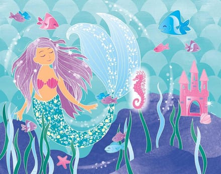 Unique Party Game Mermaid 48 X 38 Cm Multicolor