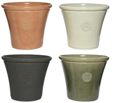 Kaemingk - Ovale Bloempot - 40x45,5 cm - Uniek Uiterlijk - Polikamsteen