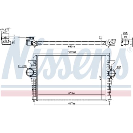 Intercooler NISSENS 96692