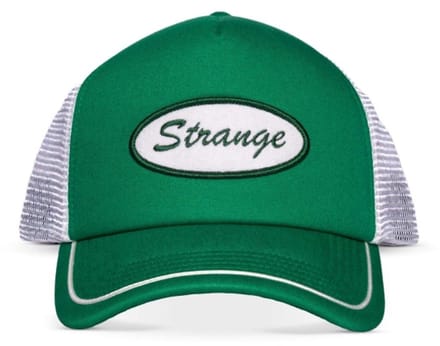 Wrangler Stranger things - Felt Patch Trucker pet - Wit/Groen