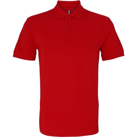 Asquith & Fox Heren Poloshirt met korte mouwen (Kersenrood)
