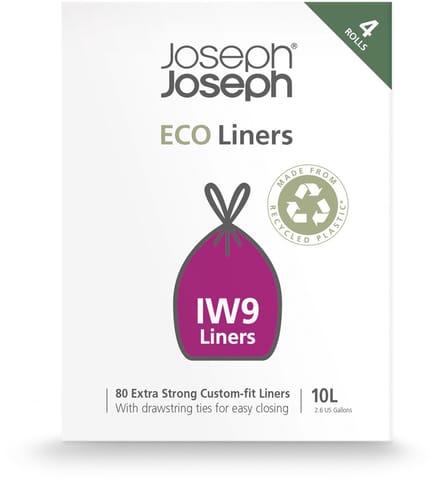 Joseph Joseph Eco Liners Afvalzakken Grijs - IW9 - 10 L - 80 Stuks