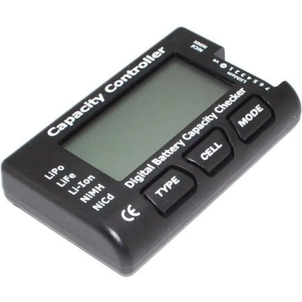 7 Digitaal Batterijspanningstester Checker LiPo LiFe Li-ion Nicd NiMH Batterijspanningstester Capaciteitscontrole Controller Test Black gray