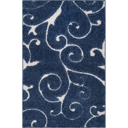 Vloerkleed Hafsa donkerblauw | Safavieh