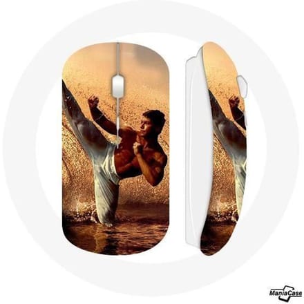 Draadloze muis - Jean Claude Van Damme - Wit - Wifi USB-stick inbegrepen - Compatibel met Mac en pc