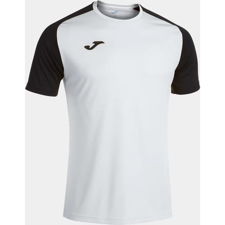Joma Academy IV Shirt Korte Mouw Kinderen - Wit / Zwart | Maat: 164