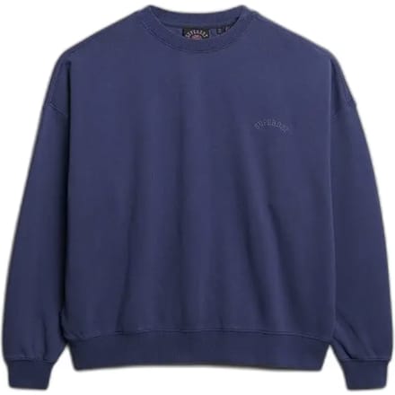 Superdry Essential Logo Gd Relax Crew Sweatshirt Blauw S Vrouw