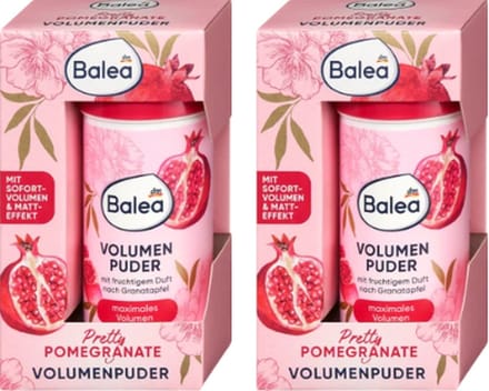 Balea Haarvolume Poeder - 2x 10 gr | Pretty Pomegranate - Volumepoeder voor het haar | Haar Volumebooster - Matte effect