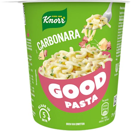 Good Pasta Knorr spaghetti carbonara cup