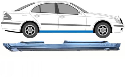 Volledige dorpel voor Mercedes E-Class W211 2002-2009 / Rechts