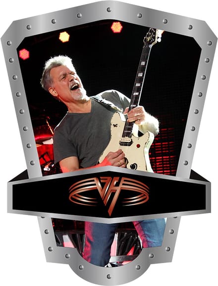 Signs USA - Muziek schild - hoog - Eddy van Halen - 40 x 52,5 cm