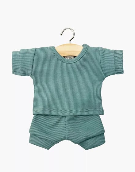 Minikane Poppenkleding Pyjama Morgan Blauw 28 cm