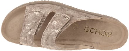 Rohde Leren Beige Dames Slippers - Beige - 43