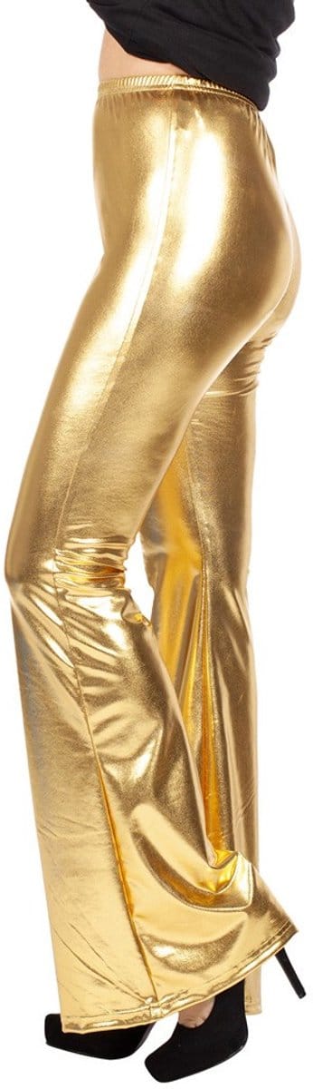 Legging Flared Dame Metallic - Goud - Maat 42