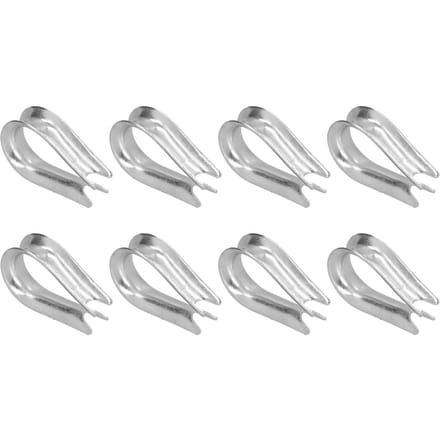50 stuks Staalkabel Oogbout Roestvrij Staal Kabeltuigage Gereedschap voor de Scheepsbouw(M3(3 mm) )