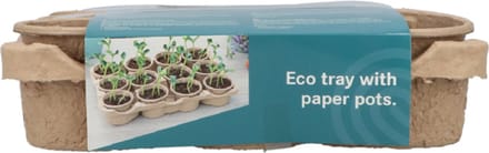 SOGO Eco Kweektray incl 12 paperpots 9 cm