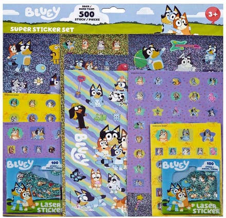 Bluey Mega sticker set - Meer dan 500 unieke stickers