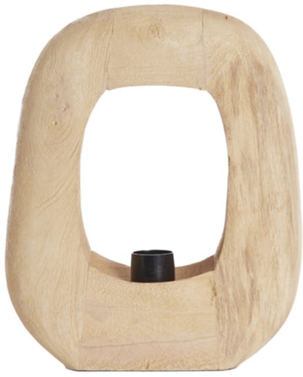 Light & Living Tafellamp Kelafo Mangohout, 30cm - Naturel