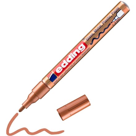 Edding Glanslakmarker 751 Rond 1-2 Mm Aluminium Koper