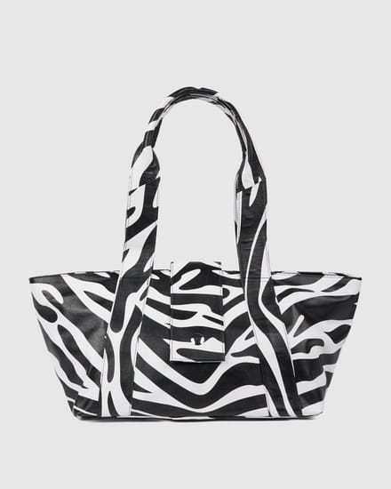 Maxi Shopper Savanna Zwarte Streep Tas