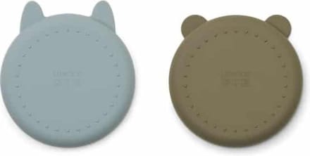 Liewood - Siliconen borden Gordon mr bear blue fog khaki mix