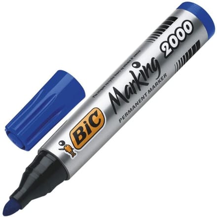 BIC Permanente marker 2000 rond 1.7mm 1 stuk blauw (Origineel)