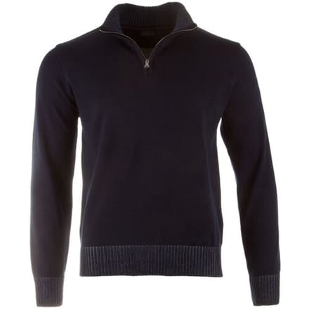 Paul & Shark Trui Wool Half Zip Contrasting Trim Navy / male