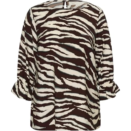 Damesblouse met lange mouwen KAFFE Curve Vika