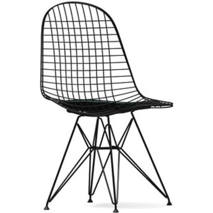 Vitra - Wire Chair DKR-5 - zwart - Leder - nero